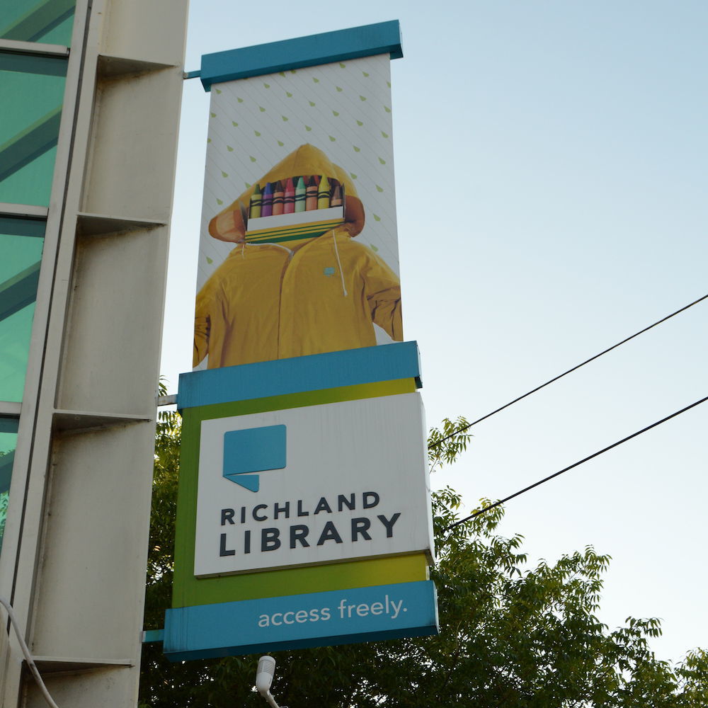 Richland Library sign
